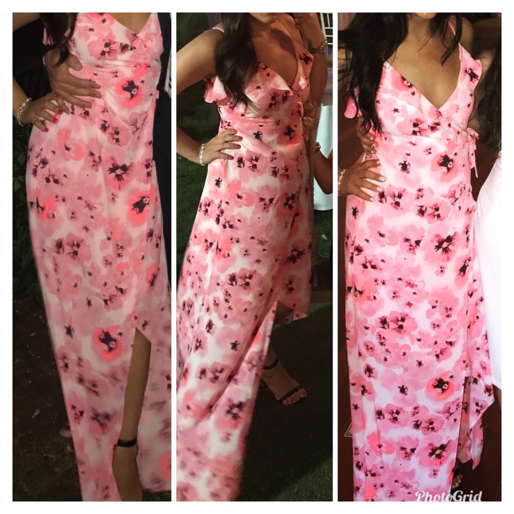 Floral wrap dress